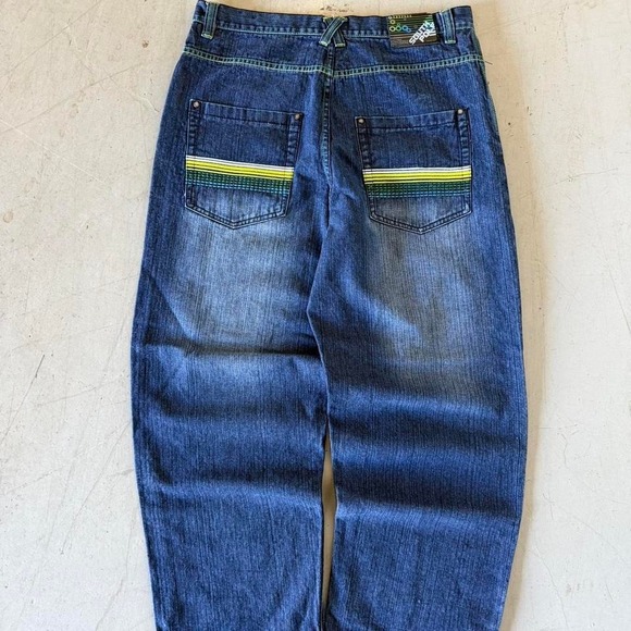 2000s Baggy Denim Southpole Jeans Embroided38x30